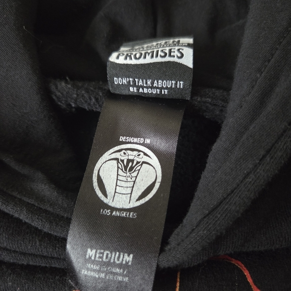 Broken Promises Grim Reaper Highway to Hell Black Hoodie Sweatshirt Sz M - Picture 9 of 13